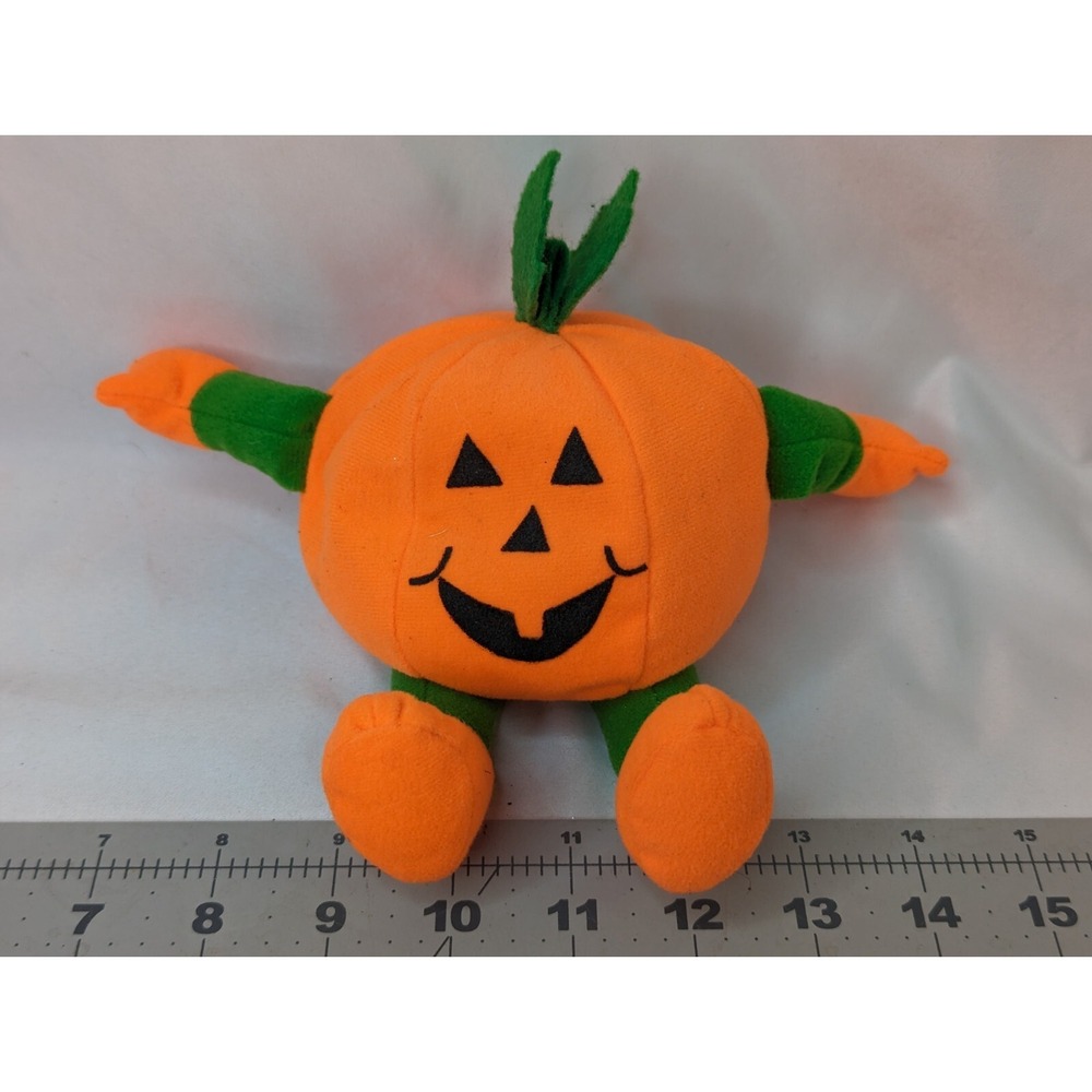 Jerry Elsner Pumpkin Plush 8 Inch Jack o Lantern Stuffed Animal Toy